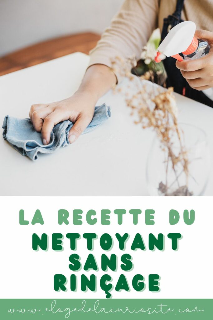 nettoyant multi-usage maison sans rinçage recette